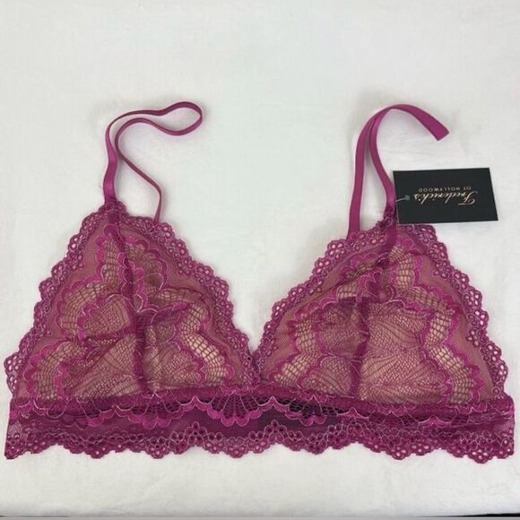Frederick's of Hollywood Other - Frederick’s of Hollywood Purple Caroline Metallic Lace Bralette